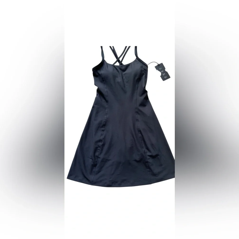 Abercrombie & Fitch YPB
SculptLUX Strappy-Back
Mini Dress Black Built In
Shorts. - Picture 3 of 13